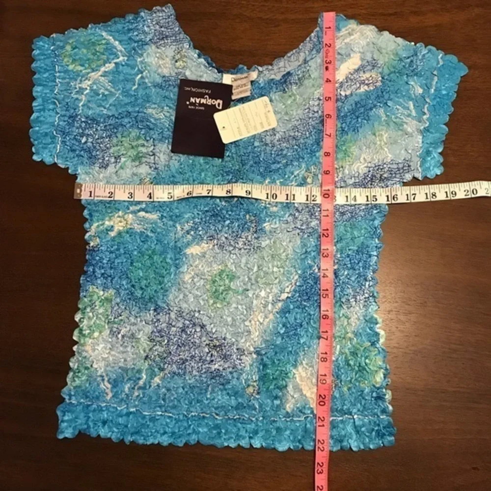 Vintage Crinkled Stretchy Cute Y2K 90s Top One Size NWT